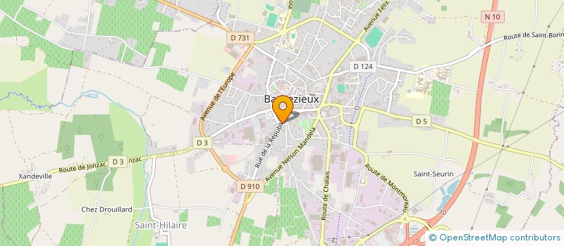 localisation de l'entreprise MADAME ODILE GALLOIS à JONZAC