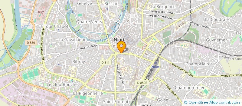 localisation de l'entreprise MADAME ODILE GARCIA à NIORT