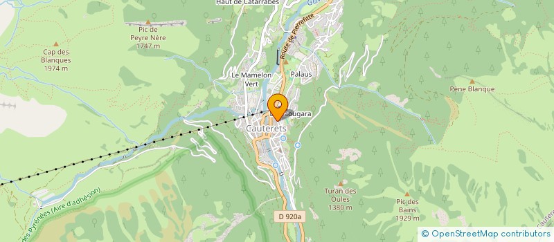localisation de l'entreprise MADAME ODILE GARCIA à CAUTERETS