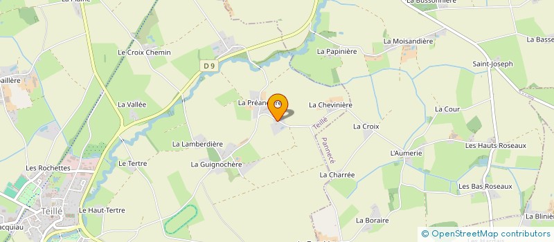 localisation de l'entreprise MADAME ODILE GARNIER  TEILLE