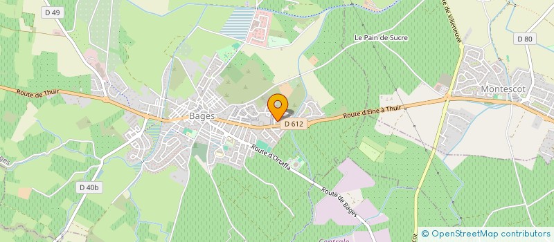 localisation de l'entreprise MADAME ODILE GARRIGUE  BAGES