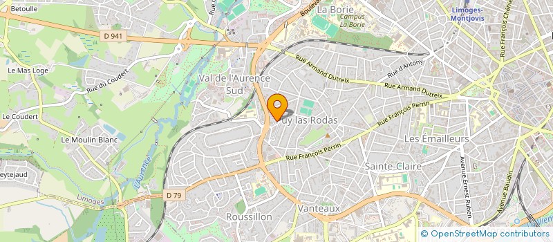 localisation de l'entreprise MADAME ODILE GAUTHIER à LIMOGES