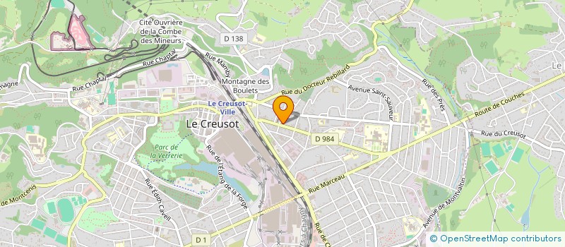 localisation de l'entreprise MADAME ODILE GAUTIER à LE CREUSOT