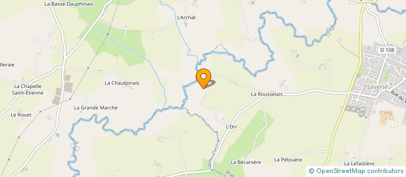 localisation de l'entreprise MADAME ODILE GAVARD  JAVENE