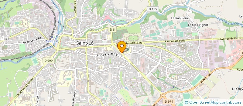 localisation de l'entreprise MADAME ODILE GENNEVIEVE  SAINT-LO