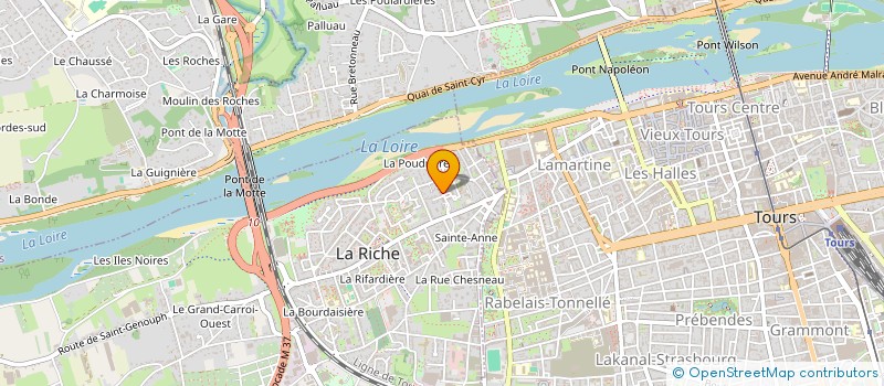 localisation de l'entreprise MADAME ODILE GERVAIS à LA RICHE