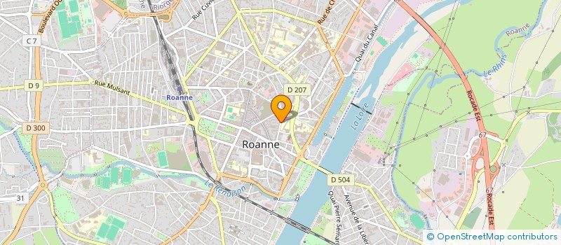 localisation de l'entreprise MADAME ODILE GIRARDIN à ROANNE
