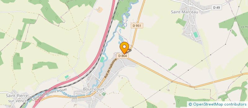 localisation de l'entreprise MADAME ODILE GODET à BOULZICOURT