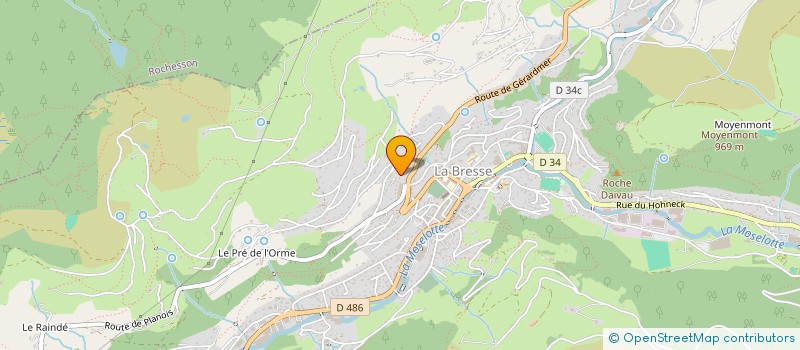 localisation de l'entreprise MADAME ODILE GROSS  LA BRESSE