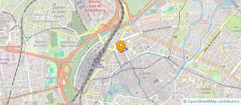 localisation de l'entreprise MADAME ODILE GROSS à STRASBOURG