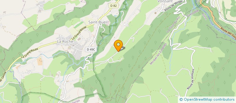 localisation de l'entreprise MADAME ODILE GUILLAUD  VOISSANT