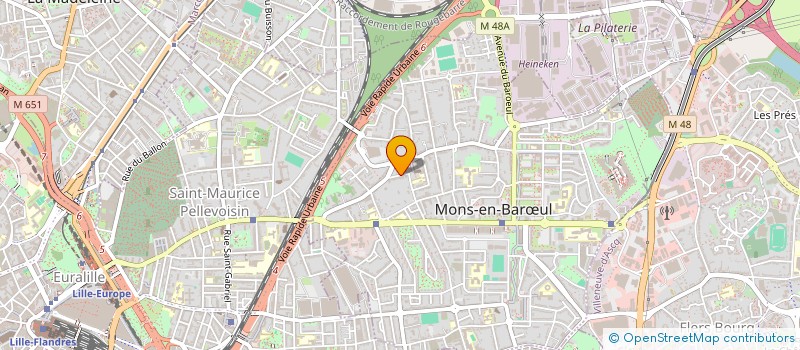 localisation de l'entreprise MADAME ODILE HECQUET  MONS-EN-BARUL