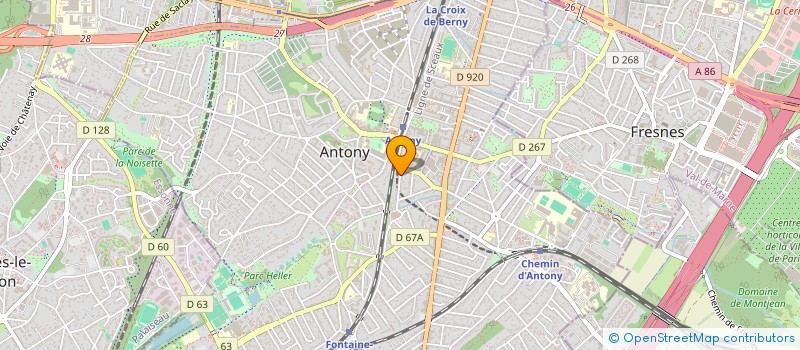 localisation de l'entreprise MADAME ODILE HEDIARD à ANTONY