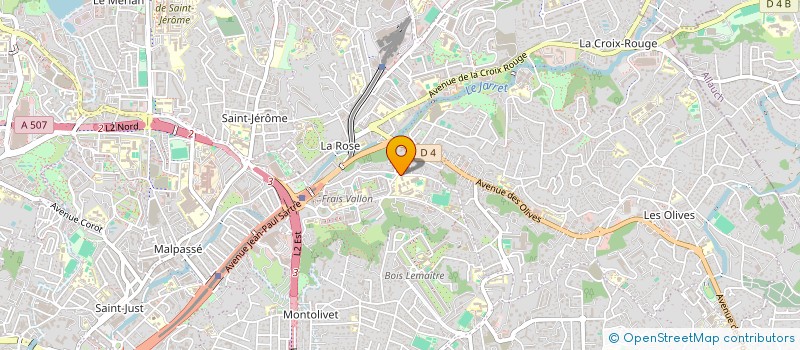 localisation de l'entreprise MADAME ODILE HELENE GABRIELLI  MARSEILLE