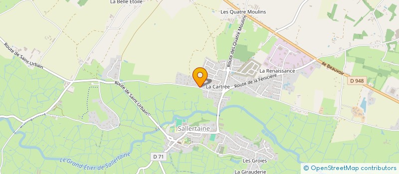 localisation de l'entreprise MADAME ODILE HEMBERGER à SALLERTAINE
