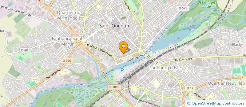 localisation de l'entreprise MADAME ODILE HEQUET  SAINT-QUENTIN