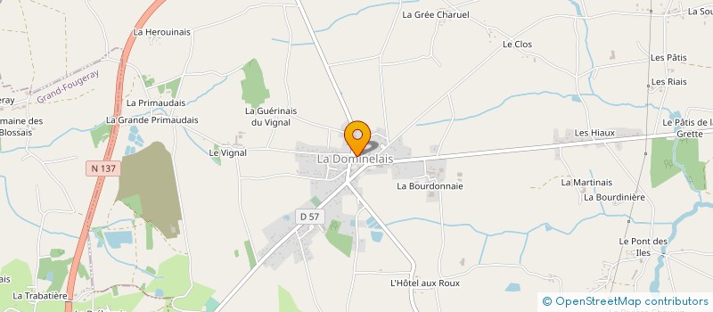 localisation de l'entreprise MADAME ODILE HOGUET  LA DOMINELAIS