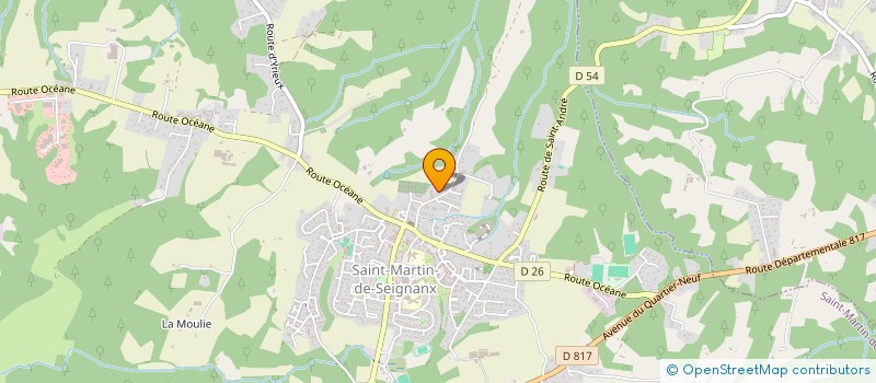 localisation de l'entreprise MADAME ODILE HONTABAT  SAINT-ANDRE-DE-SEIGNANX