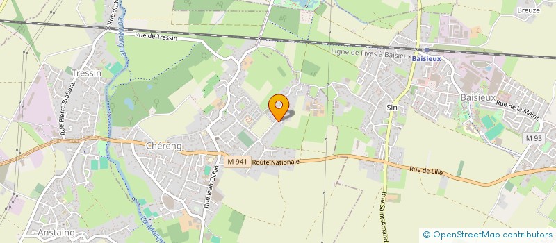 localisation de l'entreprise MADAME ODILE HOORNAERT  CHERENG