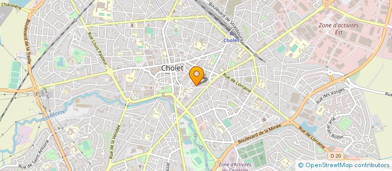 localisation de l'entreprise MADAME ODILE HOREL à CHOLET