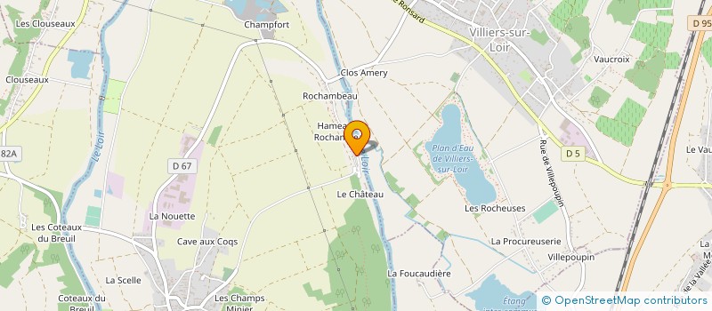 localisation de l'entreprise MADAME ODILE HUREAU  THORE-LA-ROCHETTE