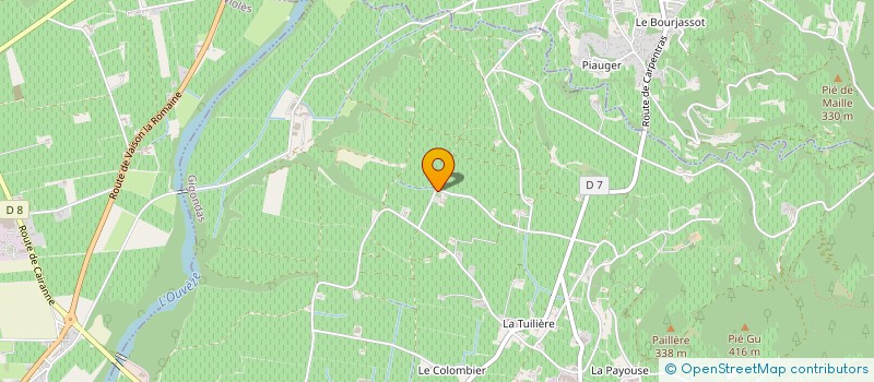 localisation de l'entreprise MADAME ODILE IBANEZ  GIGONDAS