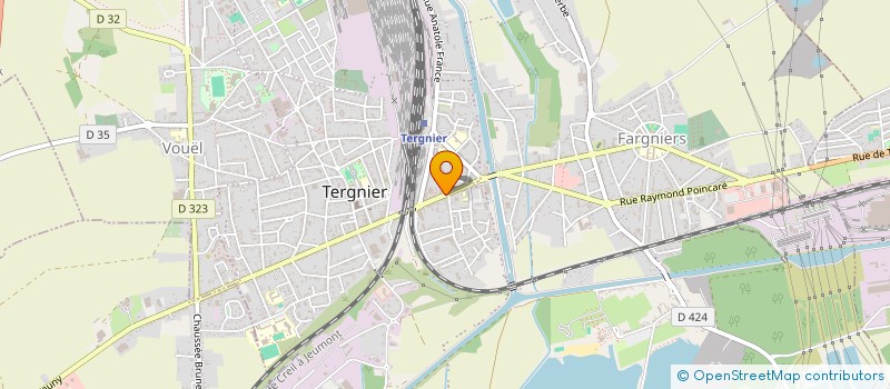 localisation de l'entreprise MADAME ODILE JACQUES  TERGNIER