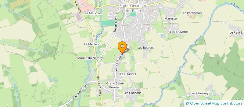 localisation de l'entreprise MADAME ODILE JEANDOT à SAINT-GERMAIN-DU-PLAIN