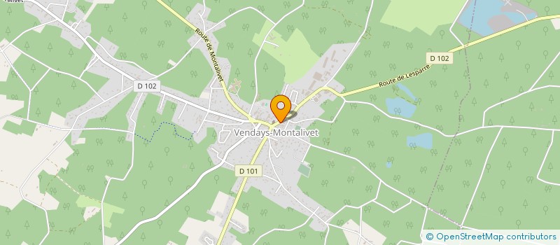 localisation de l'entreprise MADAME ODILE JEANTET  VENDAYS-MONTALIVET