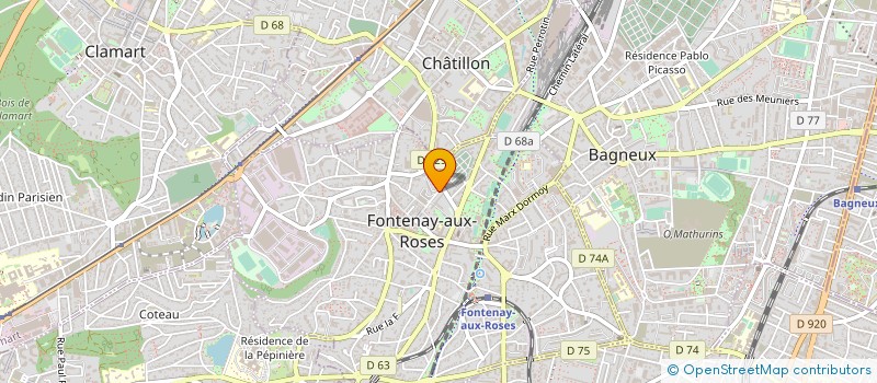 localisation de l'entreprise MADAME ODILE JERSYK à FONTENAY-AUX-ROSES