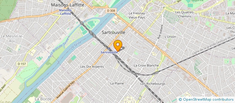 localisation de l'entreprise MADAME ODILE JONIS  SARTROUVILLE