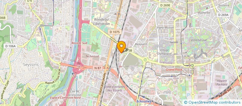 localisation de l'entreprise MADAME ODILE JUVIN  GRENOBLE