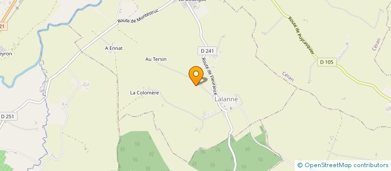 localisation de l'entreprise MADAME ODILE LABEDAN à LALANNE