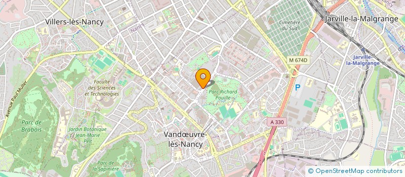 localisation de l'entreprise MADAME ODILE LACOMME à VANDŒUVRE-LES-NANCY