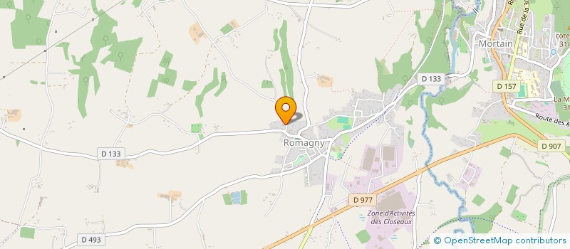 localisation de l'entreprise MADAME ODILE LAIR  ROMAGNY FONTENAY