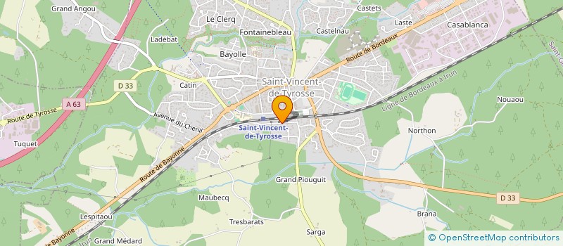 localisation de l'entreprise MADAME ODILE LAPARRA à SAINT-VINCENT-DE-TYROSSE
