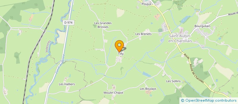 localisation de l'entreprise MADAME ODILE LAROSE  SAINT-AUBIN-EN-CHAROLLAIS