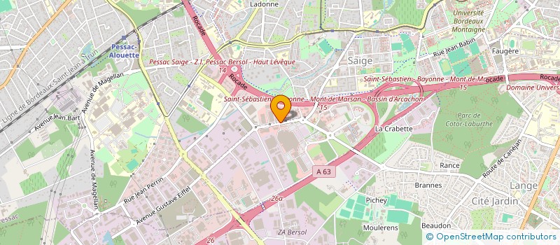 localisation de l'entreprise MADAME ODILE LASSAU  PESSAC