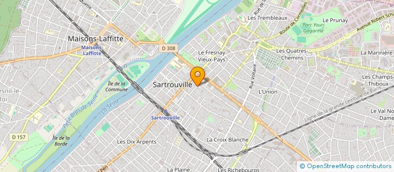 localisation de l'entreprise MADAME ODILE LAUNAY  SARTROUVILLE