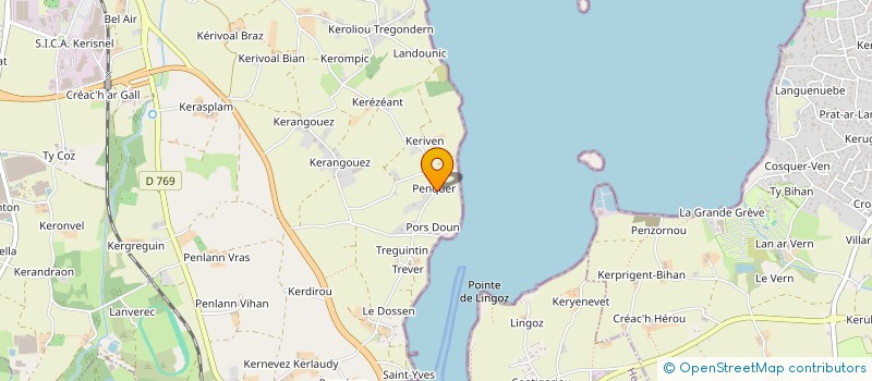 localisation de l'entreprise MADAME ODILE LE BER  SAINT-POL-DE-LEON