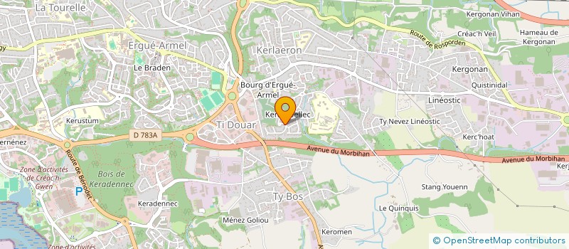 localisation de l'entreprise MADAME ODILE LE GOIC  QUIMPER