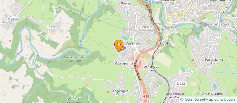 localisation de l'entreprise MADAME ODILE LE PIPEC  OLEMPS