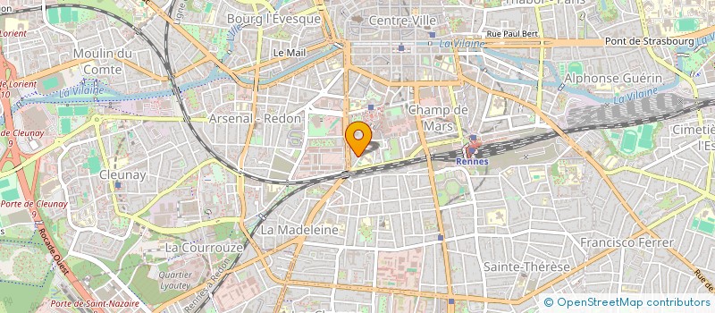 localisation de l'entreprise MADAME ODILE LE VAILLANT à RENNES
