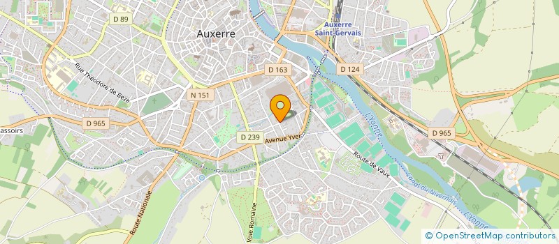 localisation de l'entreprise MADAME ODILE LEBUNETEL à AUXERRE