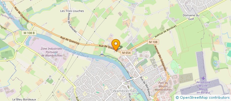 localisation de l'entreprise MADAME ODILE LECOCQ  WAMBRECHIES