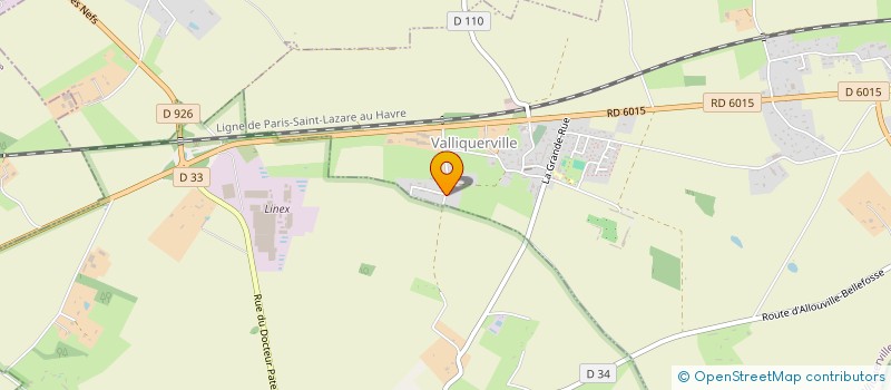 localisation de l'entreprise MADAME ODILE LECROQ  VALLIQUERVILLE