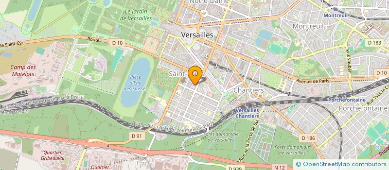localisation de l'entreprise MADAME ODILE LEFEBVRE à VERSAILLES