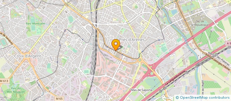 localisation de l'entreprise MADAME ODILE LEFLOND à MONTPELLIER