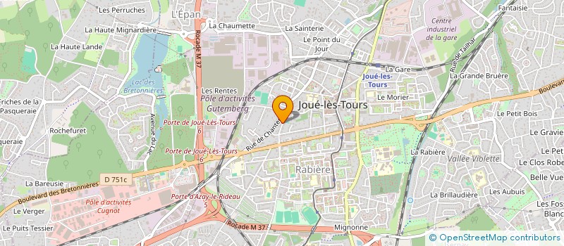 localisation de l'entreprise MADAME ODILE LEHOUX à JOUE-LES-TOURS