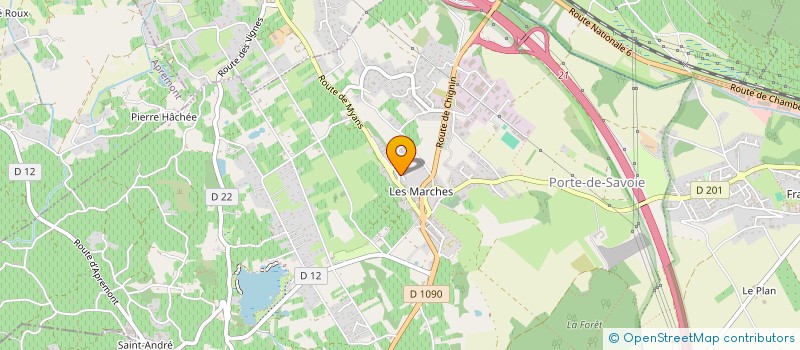 localisation de l'entreprise MADAME ODILE LEPEE à PORTE-DE-SAVOIE